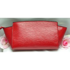 Estee Lauder Evening Bag  Purse Makeup Cosmetic Tote Clutch Red
